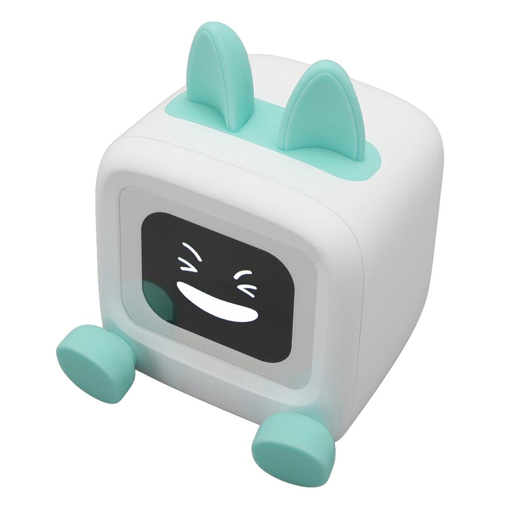 Desktop Small TV Robot Smart   Spker Alarm Clock Ornament with 2.01 Inch Screen GIF Album Mode 3000mah Battery for Bedroom Home
