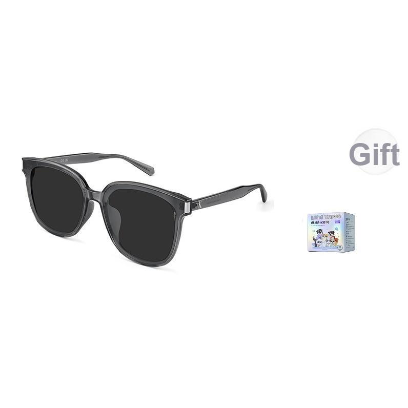 Calvin Klein Fashionable Minimalist Versatile Large Frame Face-Enhancing Sunglasses Square Sunglasses Unisex sunglasses CKJ26623SLB