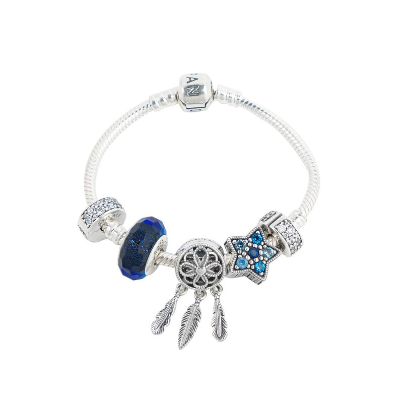 Pandora Star Wish To Shine 925 Silver Bracelet Women's Silver ZT0554