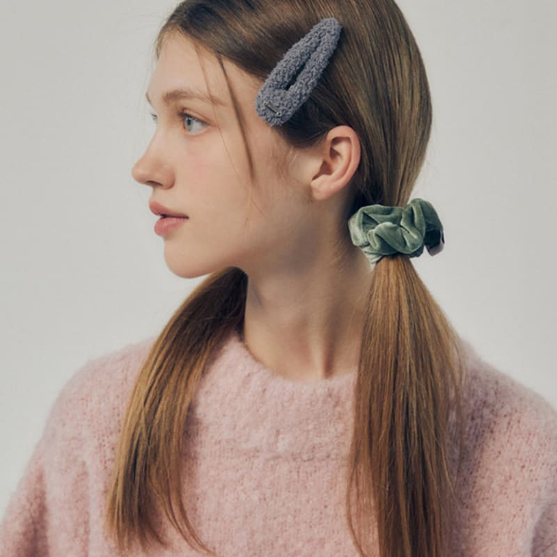 

mellotory boucle side hairpin (gray) gray