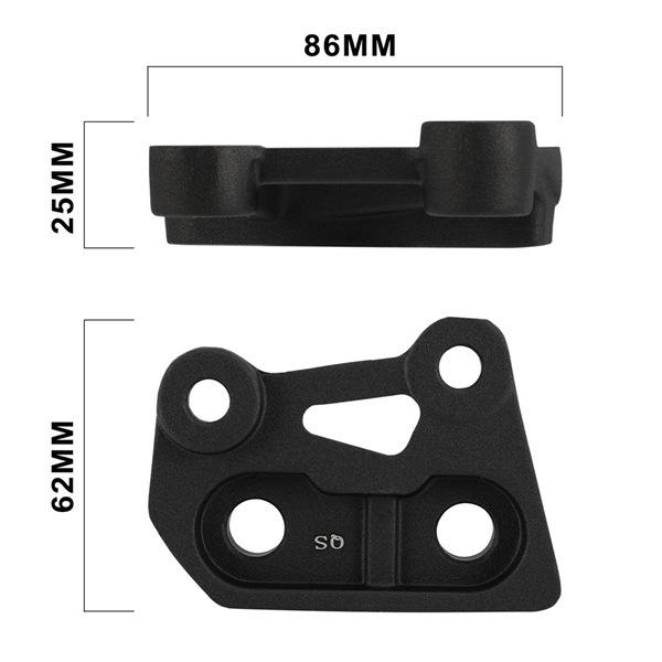 2 High-Quality Aluminum Right Foot Peg Mounts for TALARIA X3 Motorcycle