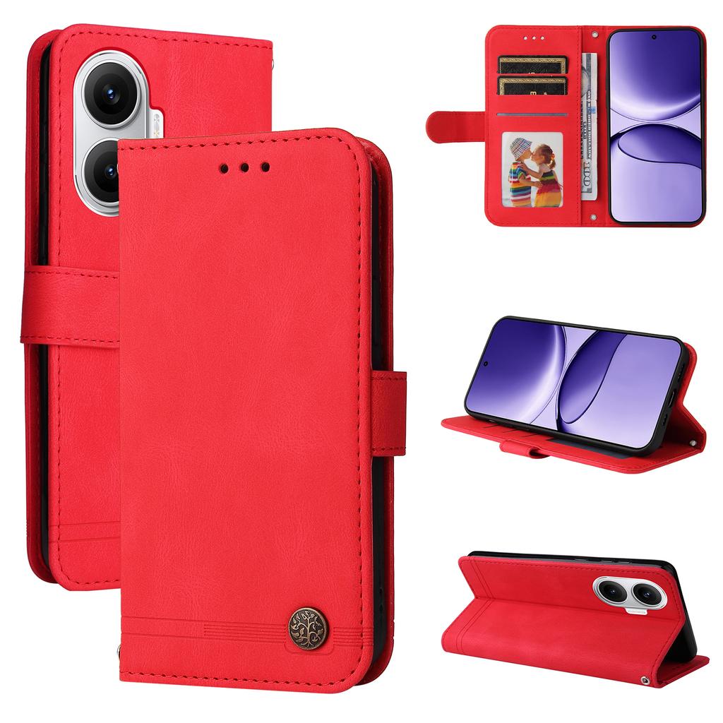 For Xiaomi Poco F7 5G/Redmi Turbo 4 Pro 5G Leather Wallet Cases Skin Touch Phone Cover Stand with Strap