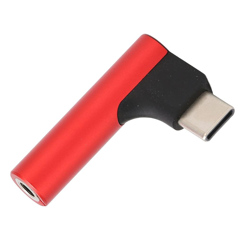 USB C to 3.5mm Sound Headphone   Adapter Type C     Stereo Mic HiFi Right Angle Dongle for Earphone