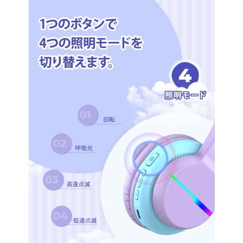 iClever Kids' Bluetooth Headphones, Wireless Kids Headphones with Volume Limiting (74/85 dBA), 55 Hours of Playtime, and Mic for School, Tablets, and