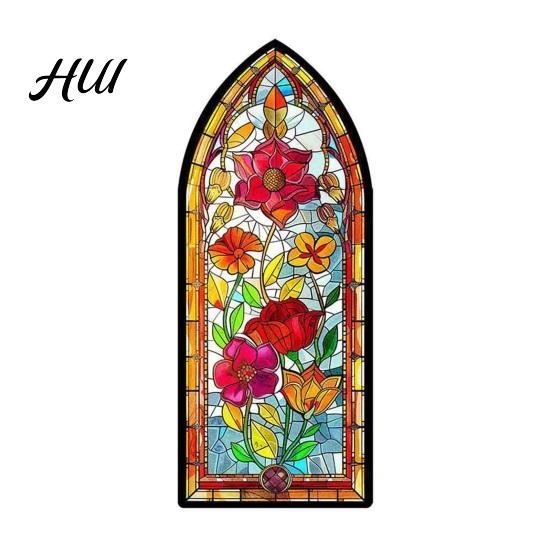 Gift for Book Lovers Stained Glass Flower Bookmark, Floral Acrylic Suncatcher Lightweight Bookmark Plant Page Marker, Gifts Bookish, Women Dreamy