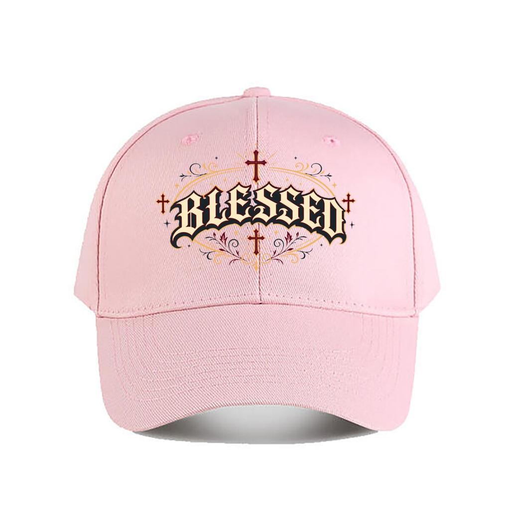 Gothic Blessed Faith Lettering Emble Baseball Cap Fashion Outdoor Sports Sunhat Unisex Snapback Cap Womens