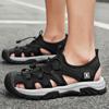 2025 Breathable Men's Closed-Toe Sandals - Non-Slip Casual Outdoor Beach Shoes, Trendy Summer Style, Plus Size Available