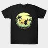 Asian Size Men Print T-shirt The Jungle Book No-Cut Heat Transfer Print Cotton Tshirt