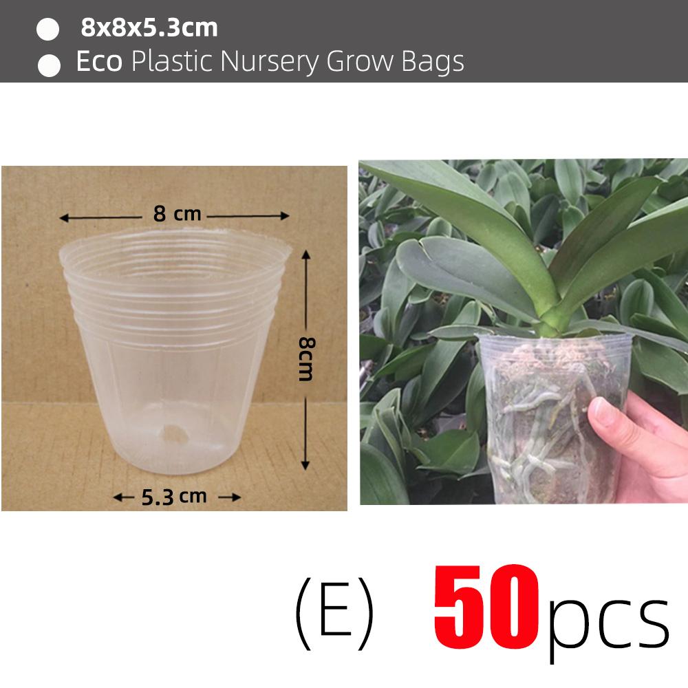 Transparent Nursery Pots Plastic Orchid Propagation Containers Flowers Vegetables Cultivation Seedling Supplies Garden Tools
