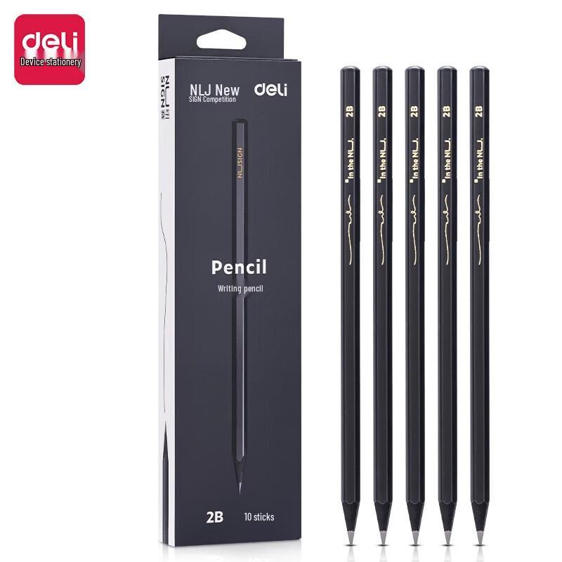 Deli NuSai 2B Hexagonal Pencils (10-Pack)