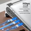 Aluminum Alloy Laptop Docking Station Stand with Heat Dissipation - 7-in-1 Computer Holder.