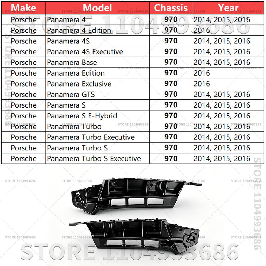For Porsche 2014 2015 2016 Panamera (970) Car Rear Bumper Bracket Left Right OEM 97050563503 97050563603 97050563602 97050563502