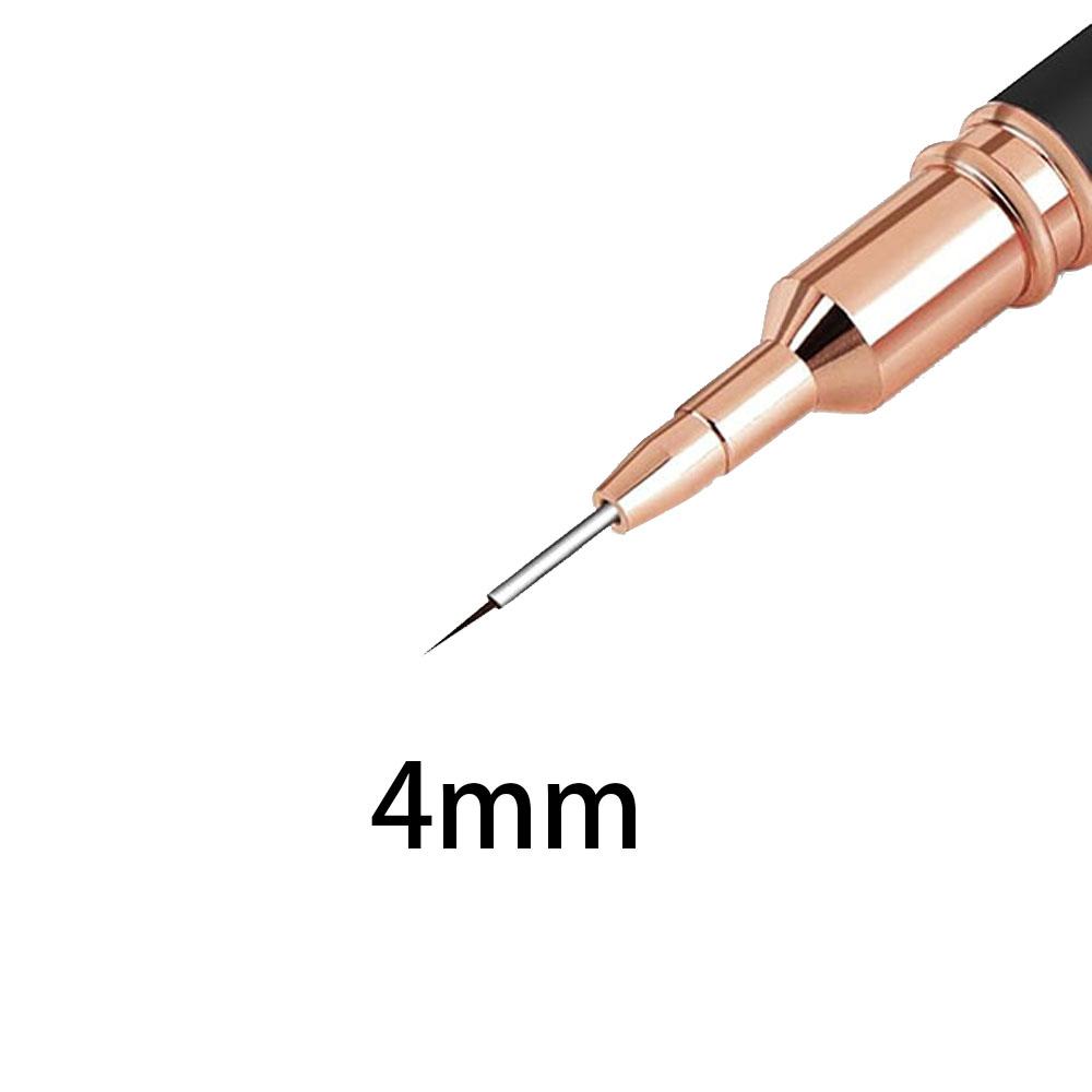 Black Nail Art Liner Brushes 5Sizes Painting Nail Design Pen /8/12/20/25mm Drawing Tool for Long Lines Thin Details Manicure Pen