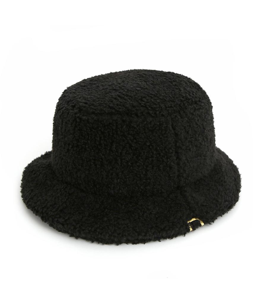 Eondeokeonteulolseutyudio Poodle Winter Fur Detail Feminine Women'S Casual Bucket Hat Block Bucket / Poodle / Black