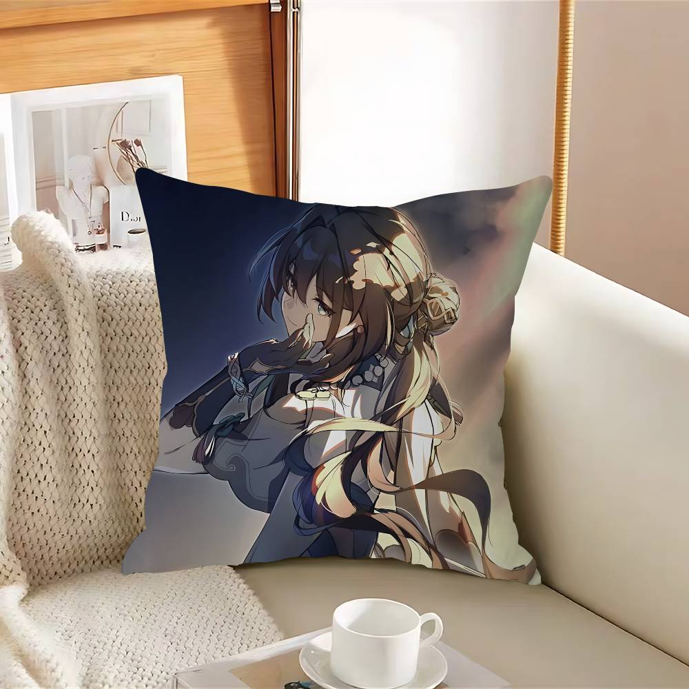 ANIME R-Ruan Mei Ahornblatt Design Kissenbezug Fröhliche Herbsternte Dekor Feiertagsdekoration Kissenbezug