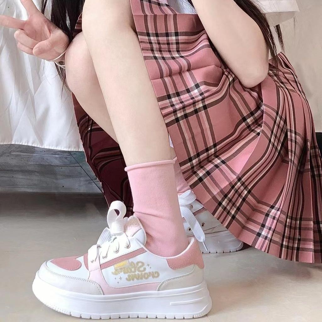 Little White Shoes Children's New Platform Casual Versatile Student Board Shoes Women
