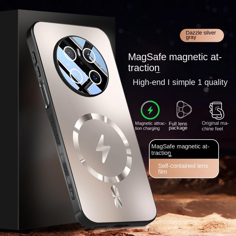 

The TPU material lens full protection case for Huawei Mate 70 70 Pro 70 ProPlus features a magnetic shockproof function. For Mate 70 серый