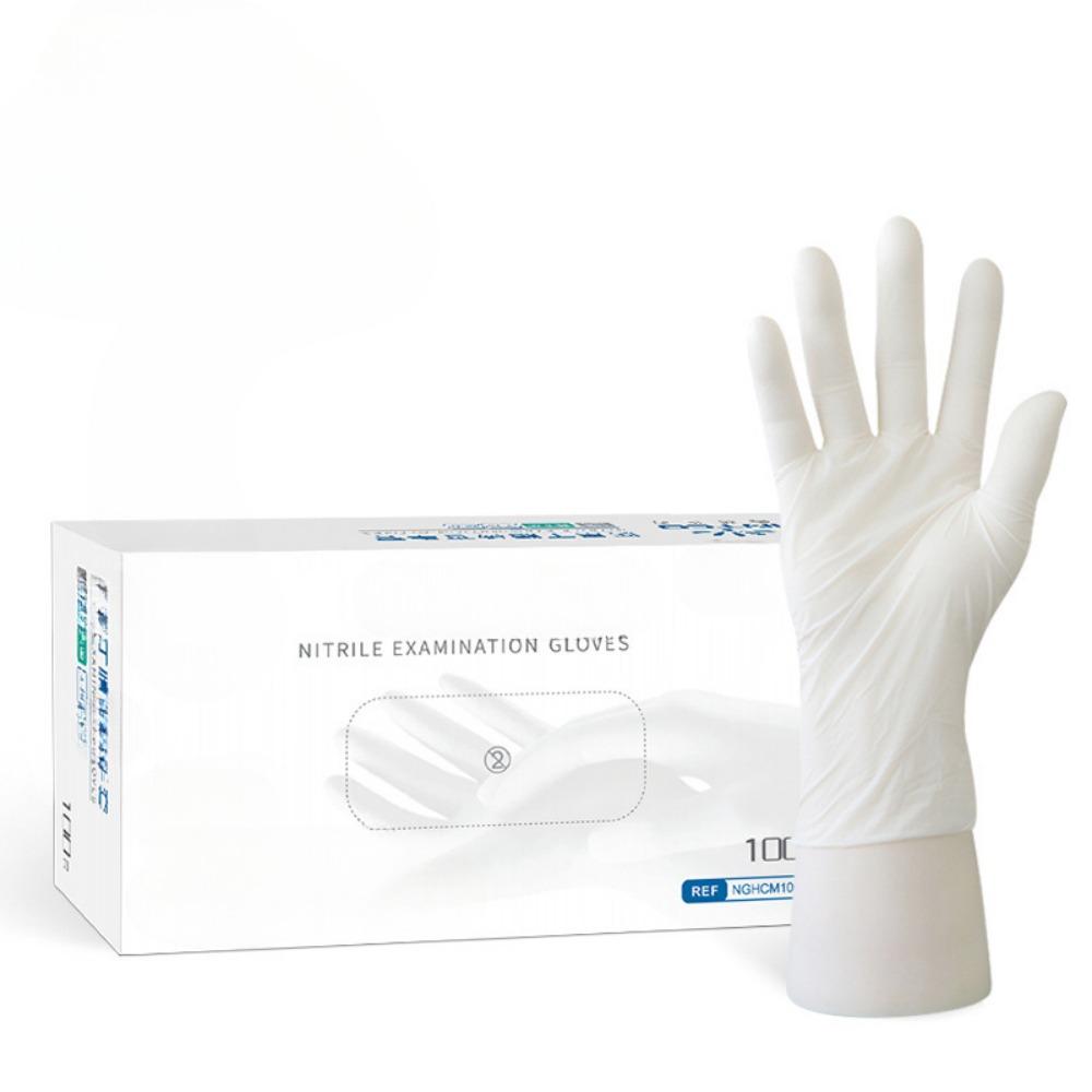 Nitrile Gloves HEAVY DUTY Nitrile Chemical Resistant Medical Cooking Cleaning Disposable Black Gloves