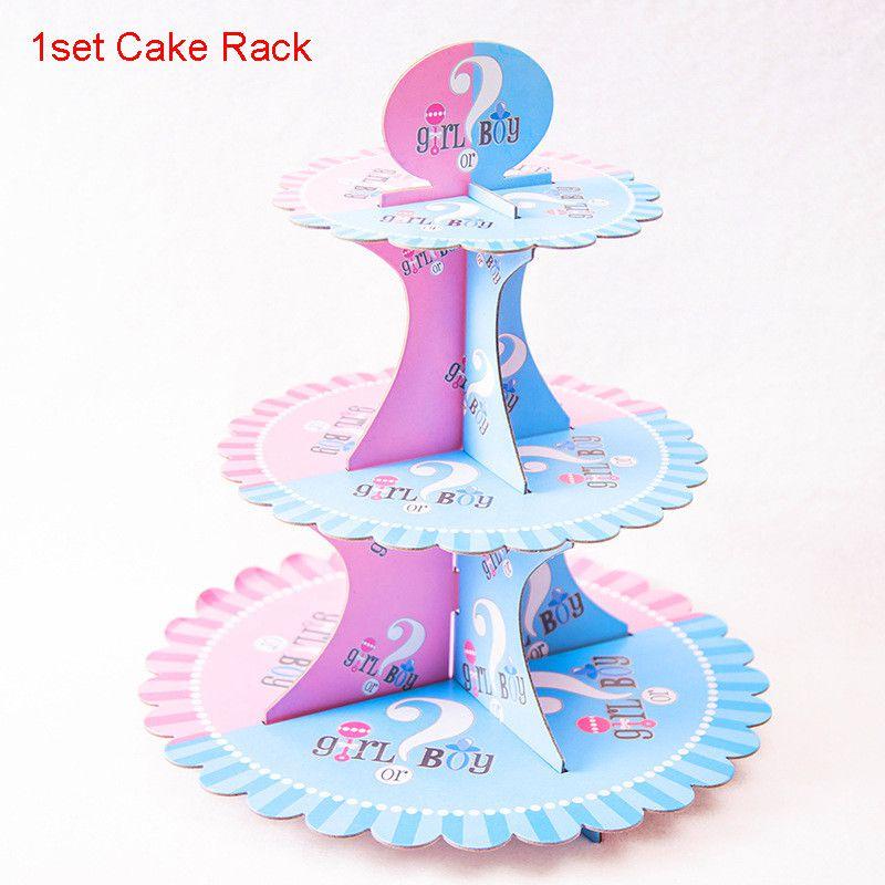 Baby Gender Reveal Party Decoration Boy Or Girl Disposable Tableware Pink Blue