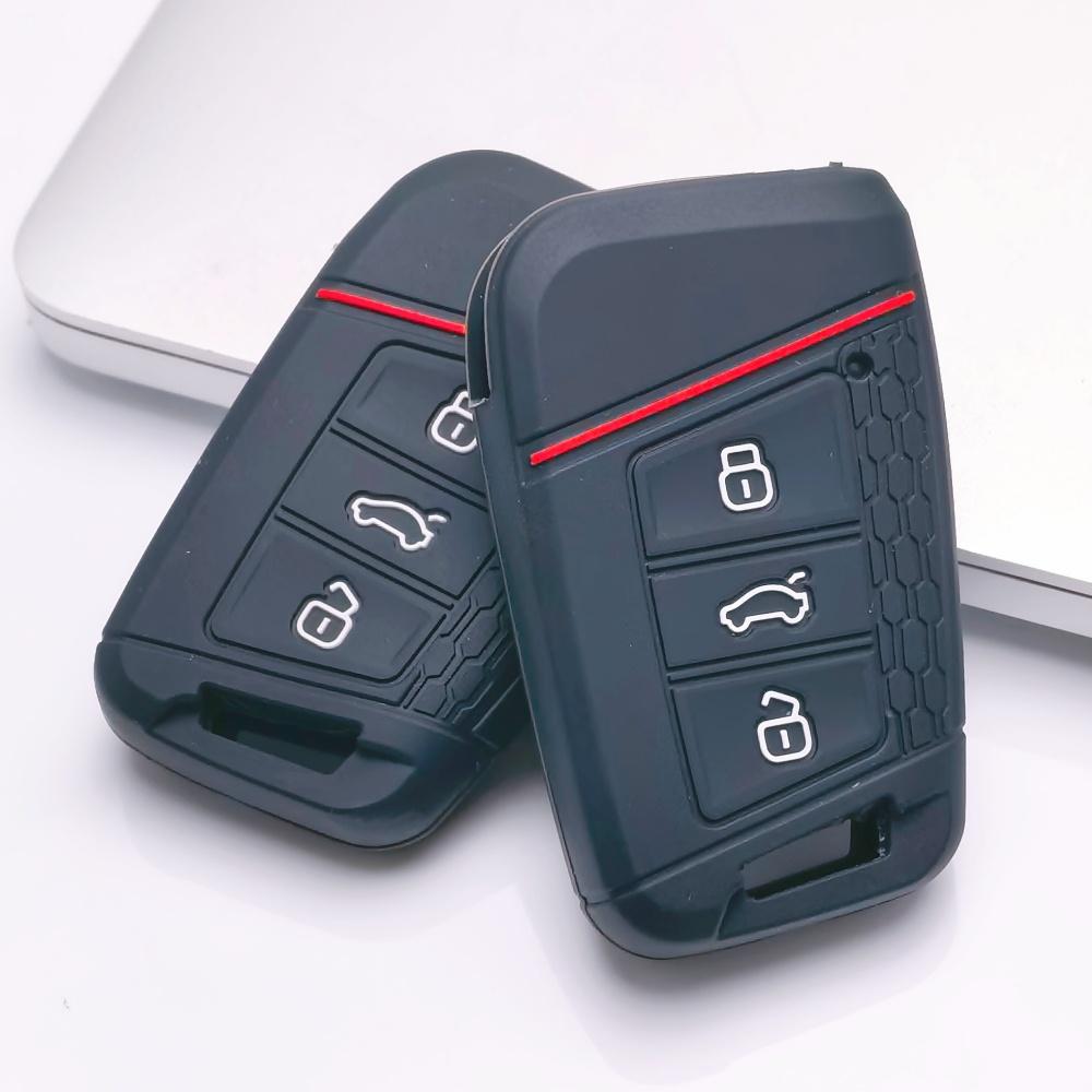 Key Fob Cover for Volkswagen Tiguan Passat Golf A7 Octavia A5 MK2 Atlas Teramont B8 Magotan Anti-Scratch Guard Shockproof Protection