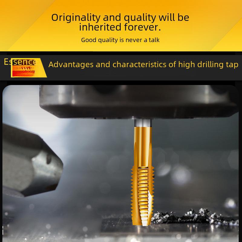 Cobalt-Enhanced Tap Set: Sharp Titanium-Plated and Stainless Steel Punching Tools