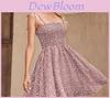 Bohemian Floral Print A Line Dress With High Waist For Casual Summer Wear