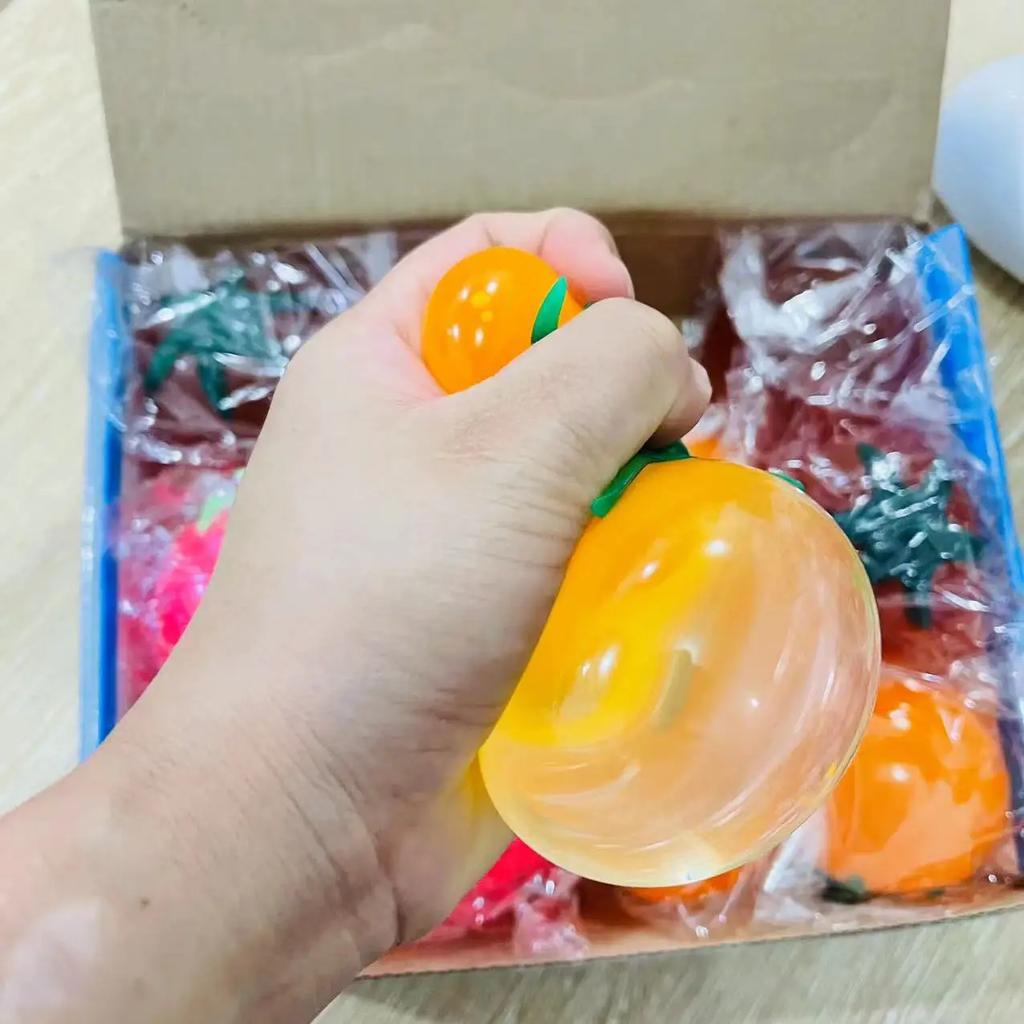 Creative Prank Tomato Venting Ball Squeezing Decompression Venting Toy Fun Stress Relief Gag Gift