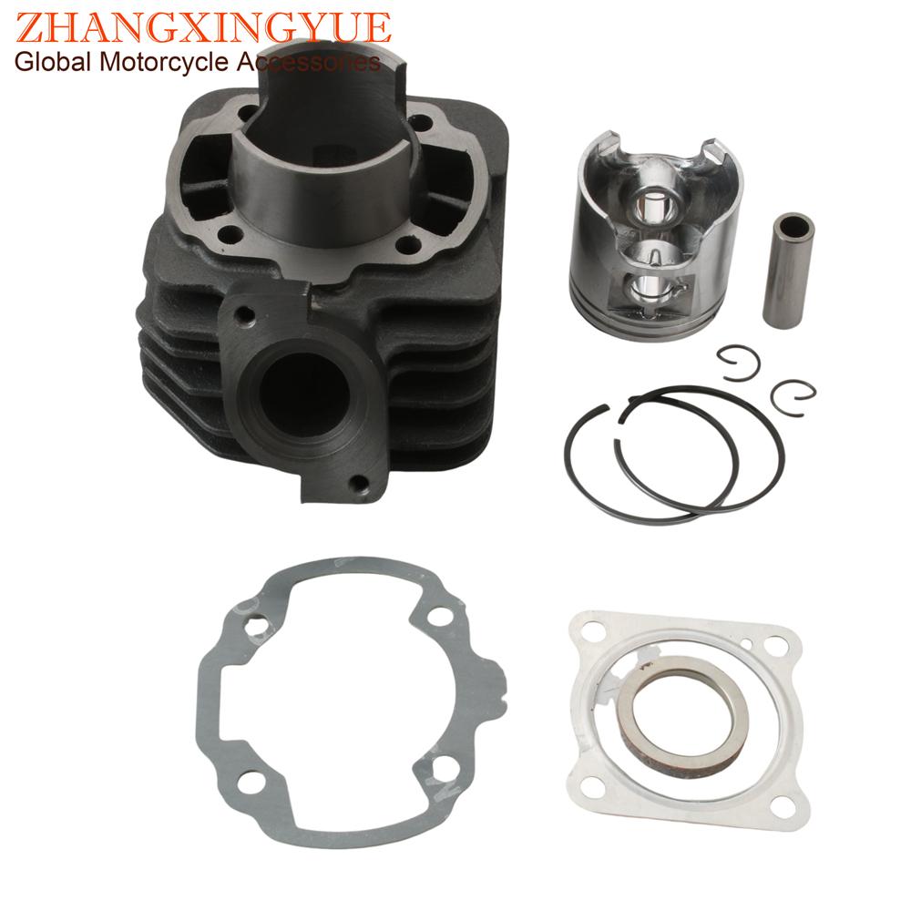 70cc Big Bore Cylinder Barrel Kit For Peugeot Buxy Elyseo Elystar Looxor Metal-X Vivacity X-Fight 50cc 2T Scooter Engine Parts