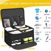 Zippered Golf Gears Travel Case Features Foldable Layer For Shoes Balls And Gloves Ample Space For Caddie Bags And Lockers