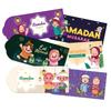 6Pcs 2026 Paper Eid Mubarak Cash Envelopes Thickened Colorful Ramadan Decoration Money Cards for Family Gathering