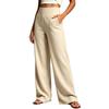 Women Wide Leg Sweatpants High Waist Lounge Pants Loose Fit Casual Long Trousers with Pockets for Everyday Wear