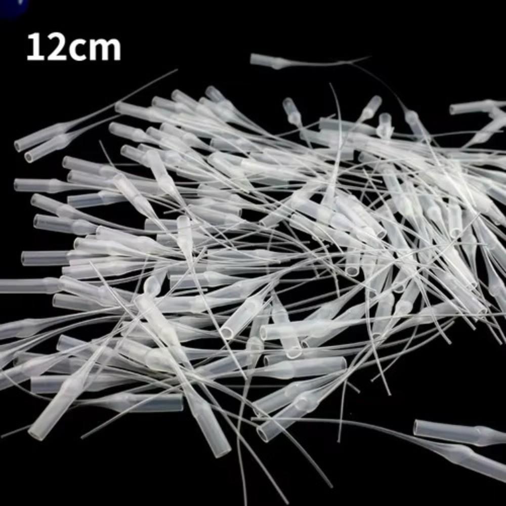 100Pcs Plastic Precision Applicator Dispensing Micro-Tips Glue Dispensers Arts Crafts