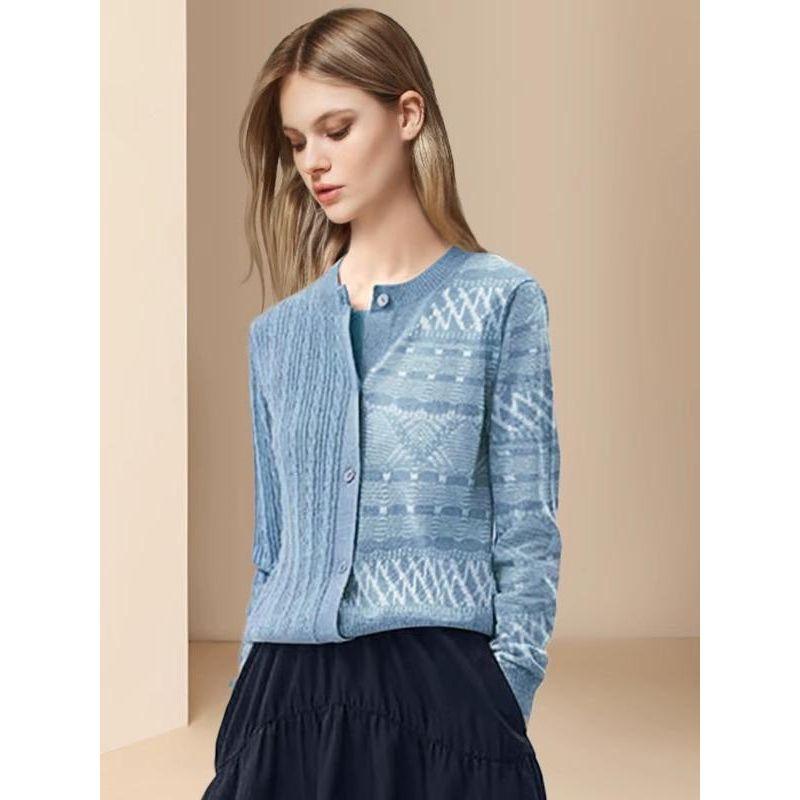 

European and American Socialite Stylish Niche Chic Knitted Cardigan Picture Color S