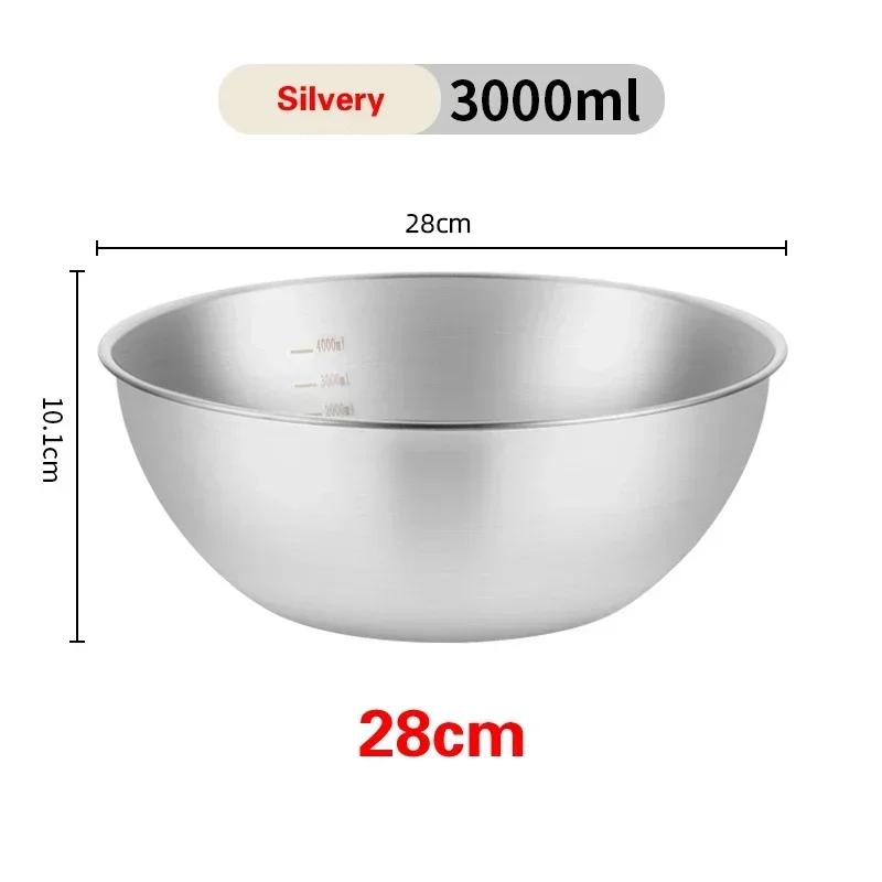 304 nerezová ocel mísa na ovoce Mísicí mísa Koš na mytí a odvodnění zeleniny mísy Domácí Kuchyňská Mísa na vejce