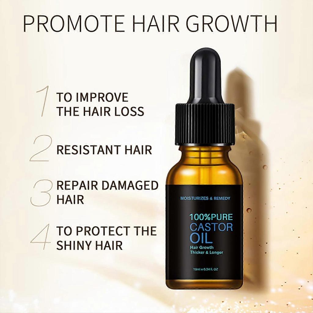 Organic Castor Oil for Hair Growth and Skin Care 10 Ml