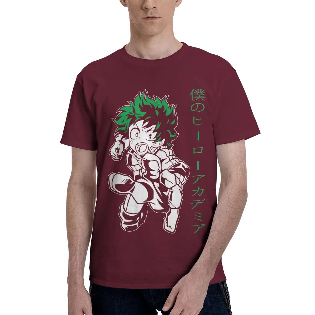 Anime My Hero Academia Izuku Midoriya Unisex Tshirt Clothes Awesome Tees Short Sleeve Fugees Cotton