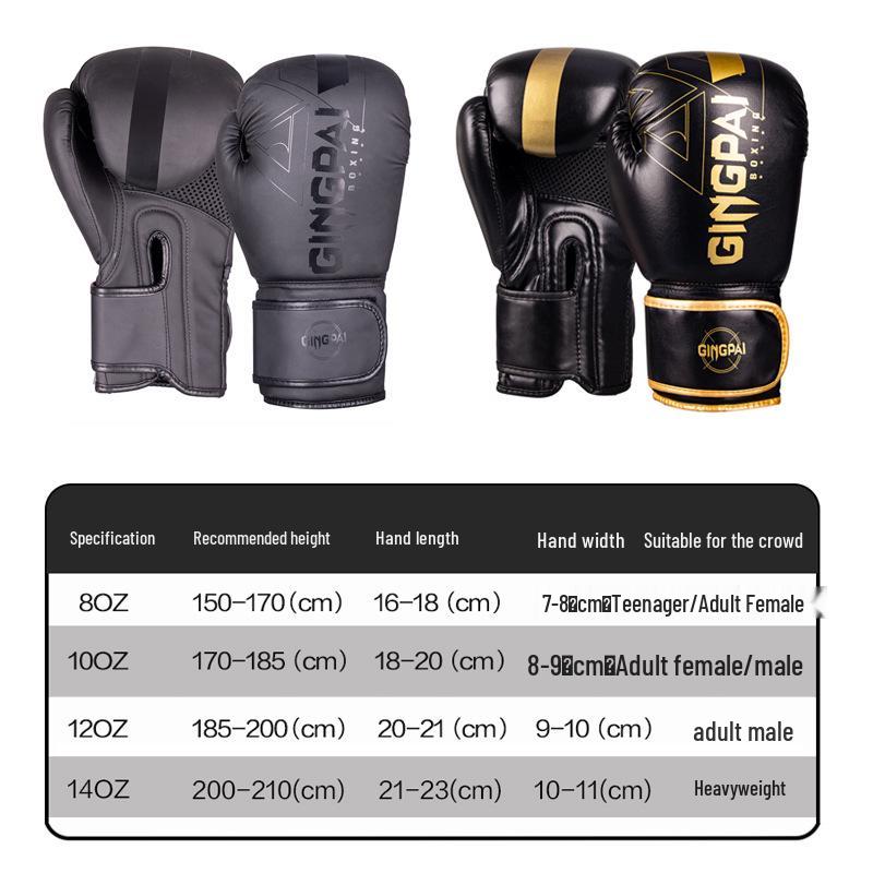Adult Professional Sanda Boxing Gloves - Breathable, Large Size for Men & Women, Ideal for Punching Bag & Sparring.