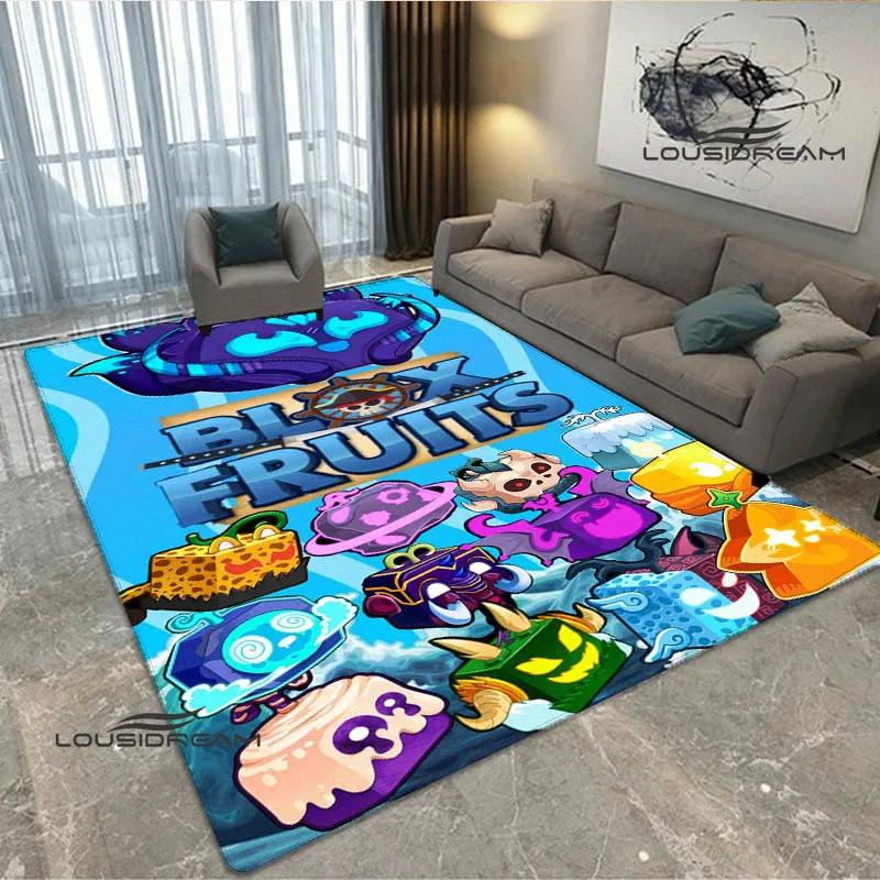 3D game B-blox fruits printed carpet Non -slip carpet bedroom decoration living room decoration washroom floor mat birthday gift