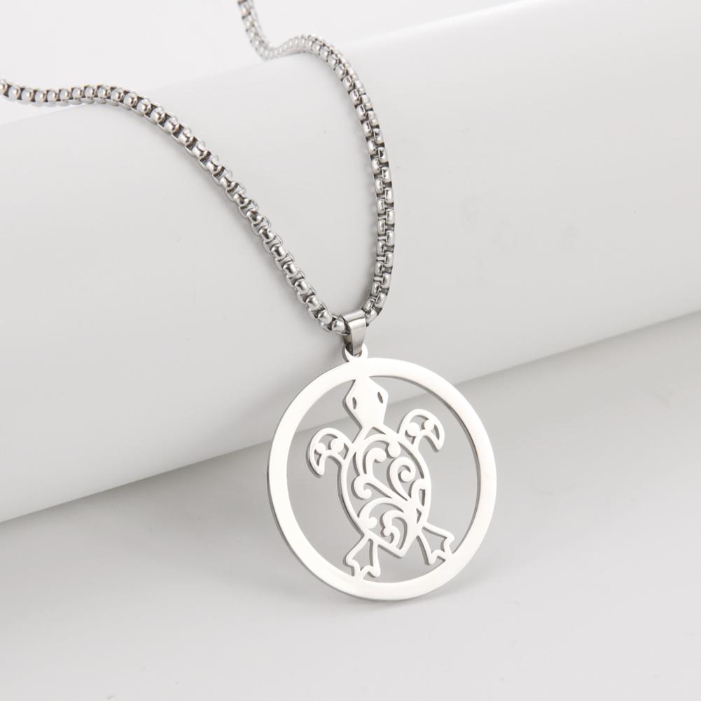 

Vintage Celtics Knot Fox Pendant Necklace Viking Animal Loki Dragon Nordic Amulet Stainless Steel Jewelry Gift for Men Women морская черепаха