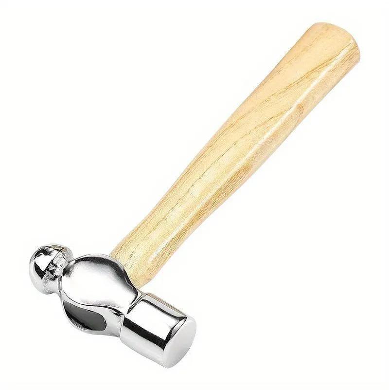 

Small Round-head Hand Hammer, Wooden Handle Hammer, Steel Ball Head Hammer, Portable Compact Hammer, Carpenter s Hammer, Metalworking Hammer One Size жёлтый