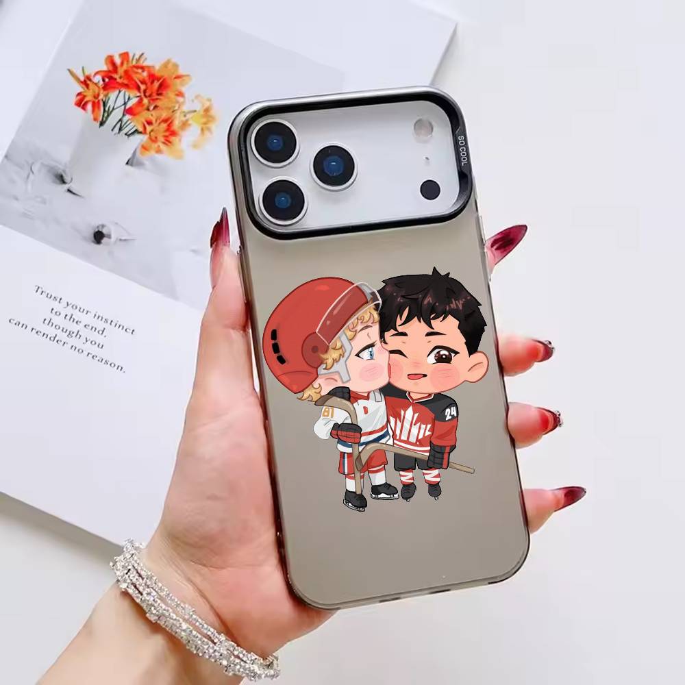 HOT Heated Rivalry Phone Case Color Silver Shell For IPhone 17 16 15 14 13 12 11 Pro Max Plus