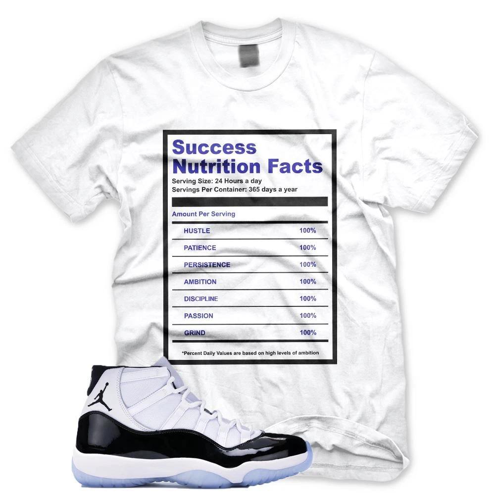 Новая футболка SUCCESS FACTS, вдохновленная J1 XI Retro 11 Concord Space 4XL