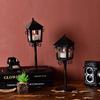 European Retro Wrought Iron Glass Wind Lamp Candle Holder Decoration Creative Wedding Home Decoratio