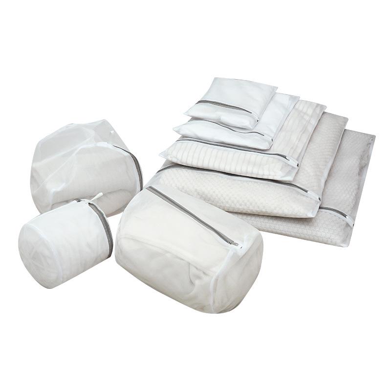 Spot Gray Coarse & Fine Mesh Laundry Bag - Anti-Deformation, Machine Washable Care Bag