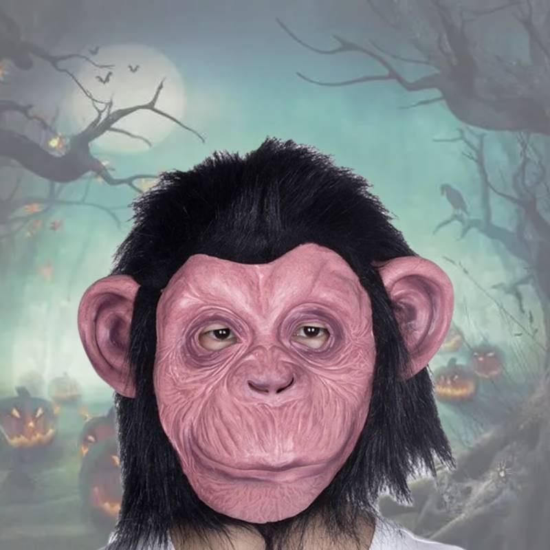 Realistic Latex Monkey King Mask For Halloween And Costume Parties Scary Gorilla Design