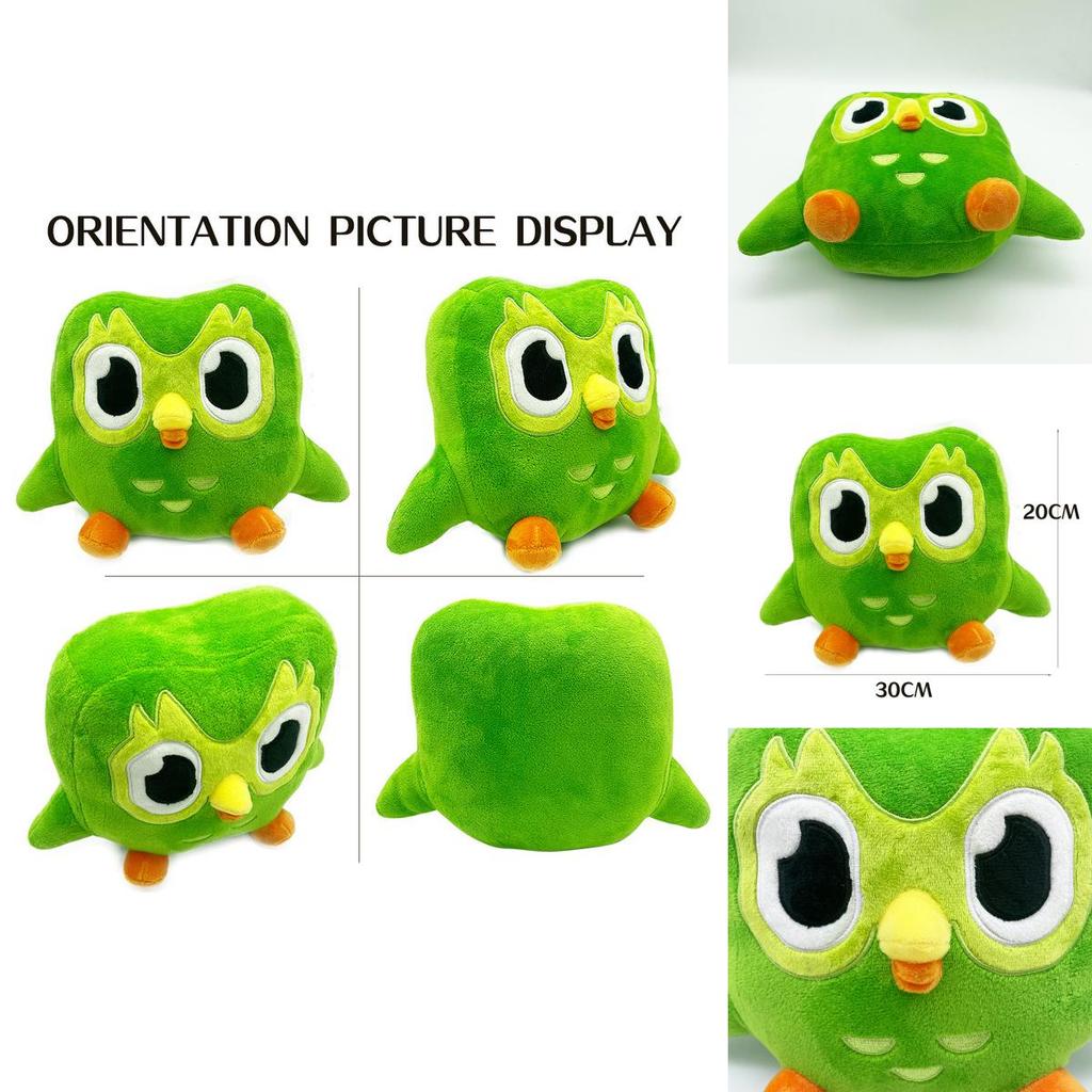 Duolingo 10 Year Anniversary Collectible Plush Toy Green Owl Kids Gift