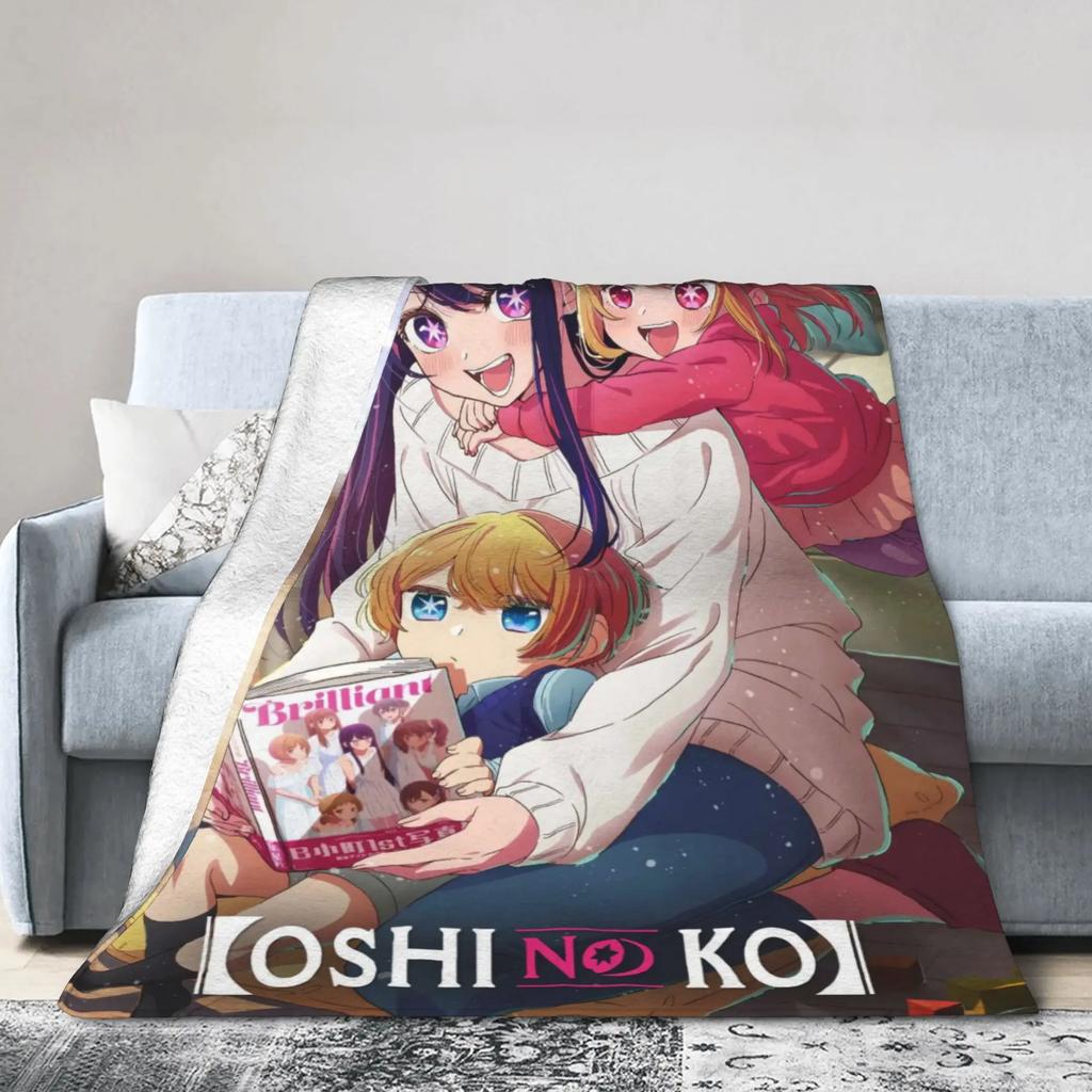 Oshi No Ko Anime Blanket Soft Quality Throw Blanket for Winter Warmth Perfect for Bed Sofa Outdoor Use Gift for Fans