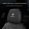 For Alfa Romeo Lær Bilsete Hodestøtte Anti-skitten Elastisk Putebeskytter Beskyttende Deksel For Alfa Romeo 4C 159 166 Giulia Giuliett