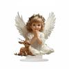 Elk Snowman Christmas Scene Ornaments 2D Flat Santa Claus Statue Ornaments  Gifts