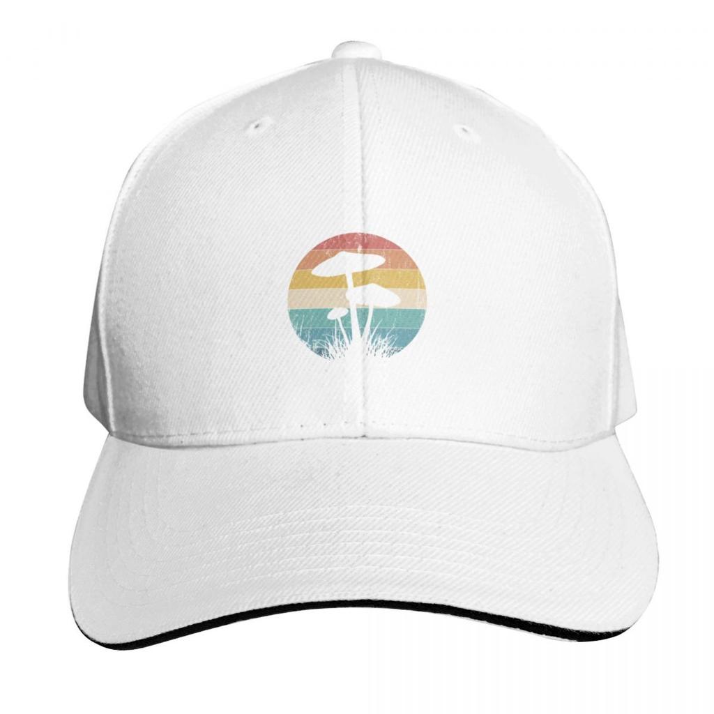 Retro Psychedelic Mushroom Shrooms Forager Magic Mycology Classic TShirt Baseball Cap Hat Unisex For Unisex Womens